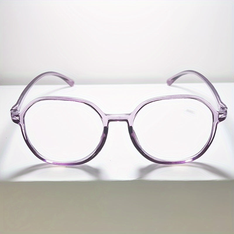 Stylish Polygonal Light Blocking Reading Glasses for Men & Women