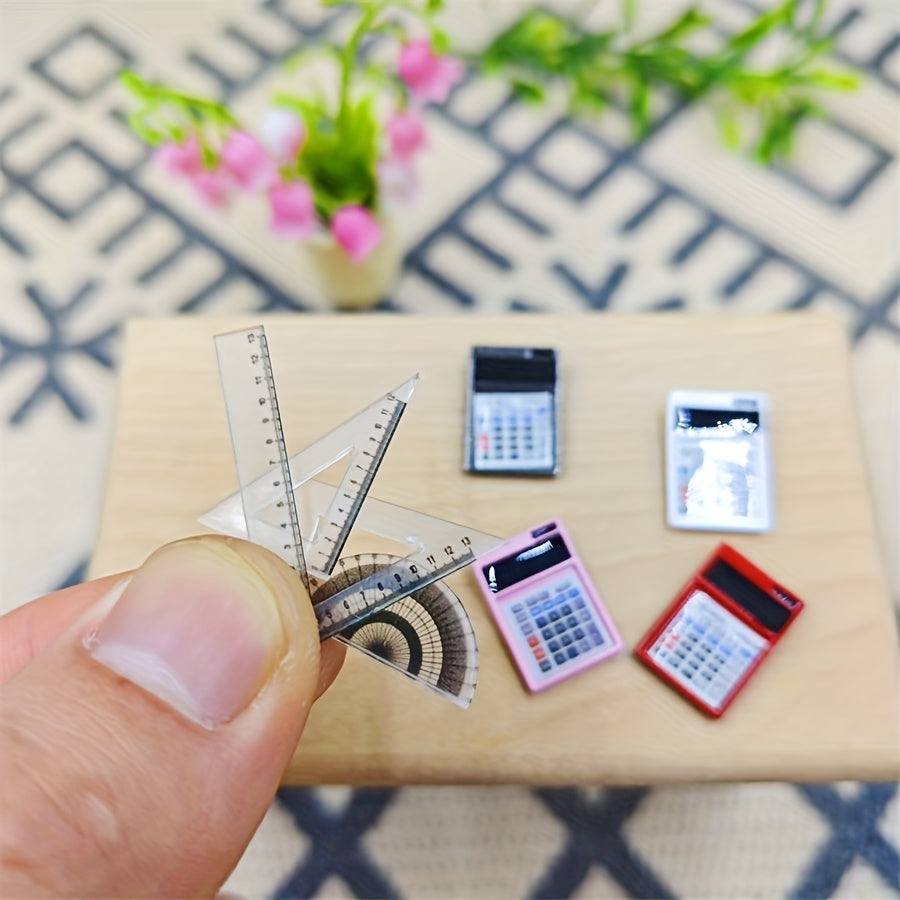 Dollhouse Plastic Ruler Model Accessories Realistic Learning Supplies