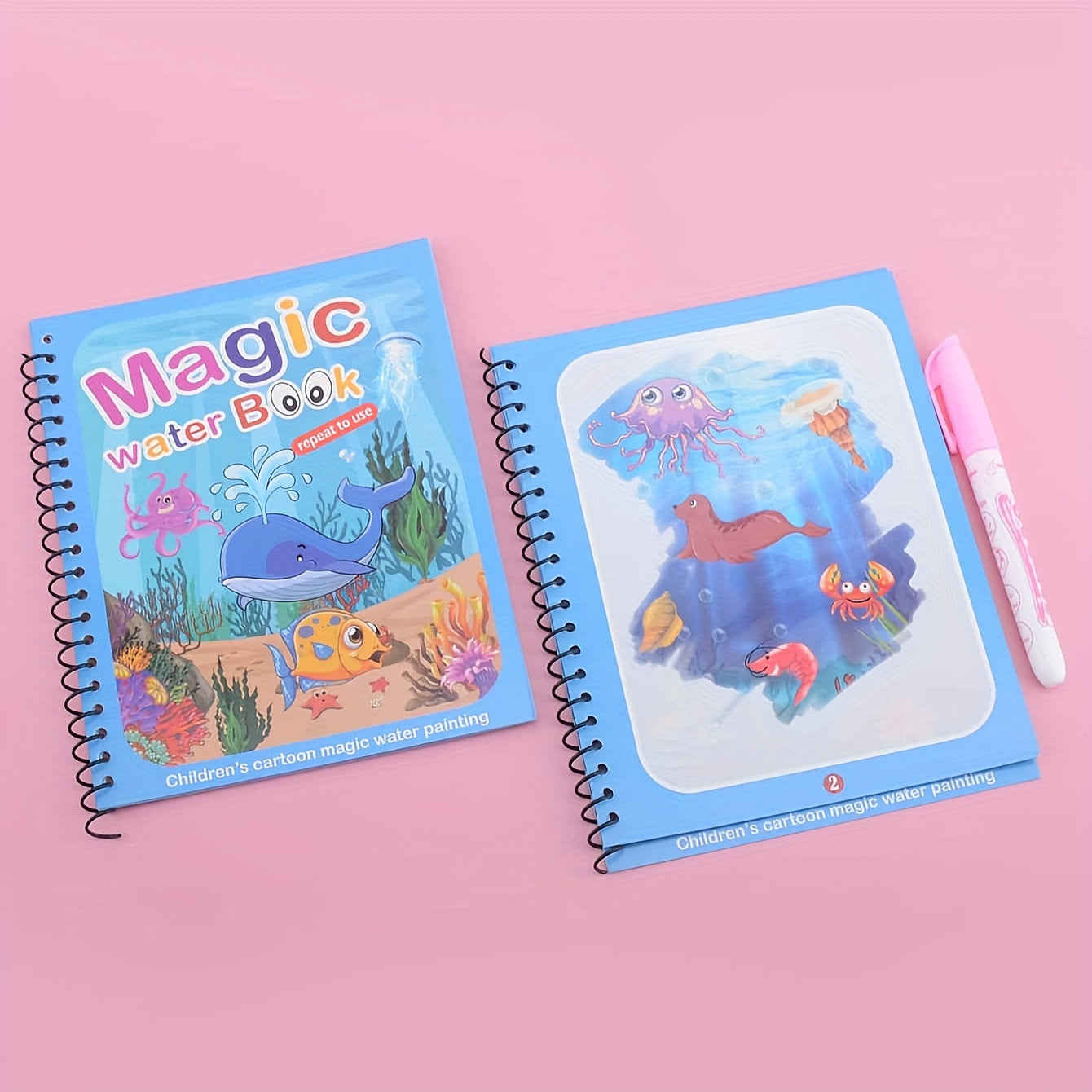 Water Painting Book Cartoon Graffiti Magical Self-disappearing