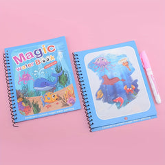 Water Painting Book Cartoon Graffiti Magical Self-disappearing