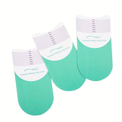 3Pcs Eyelash Ruler Stencils for Measuring Length and Curling Degree Beauty Tool