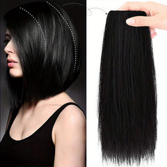 3pcs Hair Toppers Women Synthetic Clips Thinning Hair Dark Brown Hairpieces