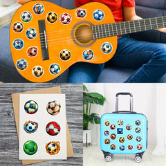 50pcs Football Graffiti Stickers for Desktop Stationery Bicycle