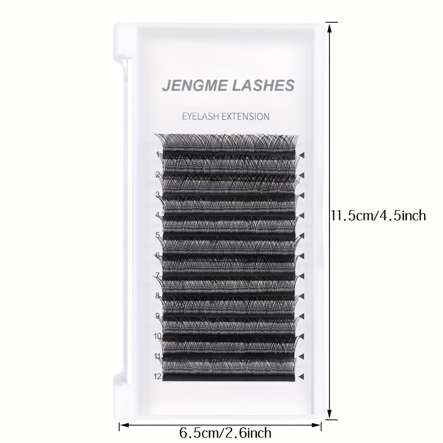 YY 2D 4D Volume Lash Extensions 12 Rows Soft Matte Faux Mink Pre Fanned