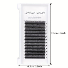 YY 2D 4D Volume Lash Extensions 12 Rows Soft Matte Faux Mink Pre Fanned