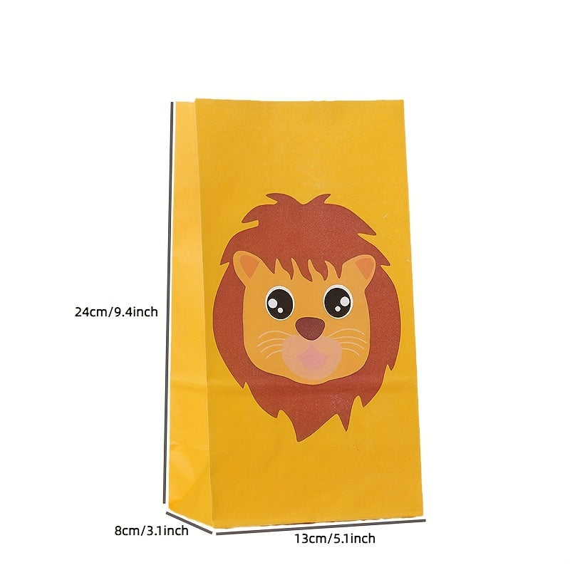 6pcs Cartoon Animal Candy Bags for Gifts and Retail Stores