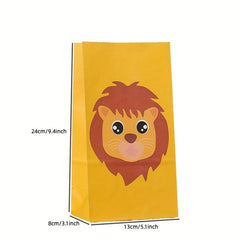 6pcs Cartoon Animal Candy Bags for Gifts and Retail Stores