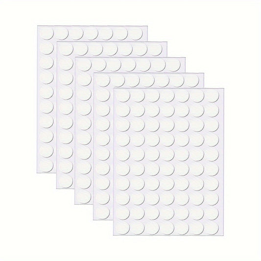 350pcs Double Sided Transparent Adhesive Stickers Waterproof Small