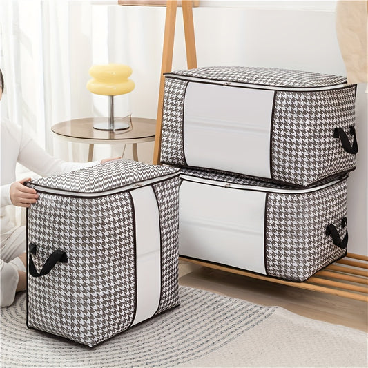 3pcs Fabric Clothes Storage Bags Dustproof Shoes Storage Bags