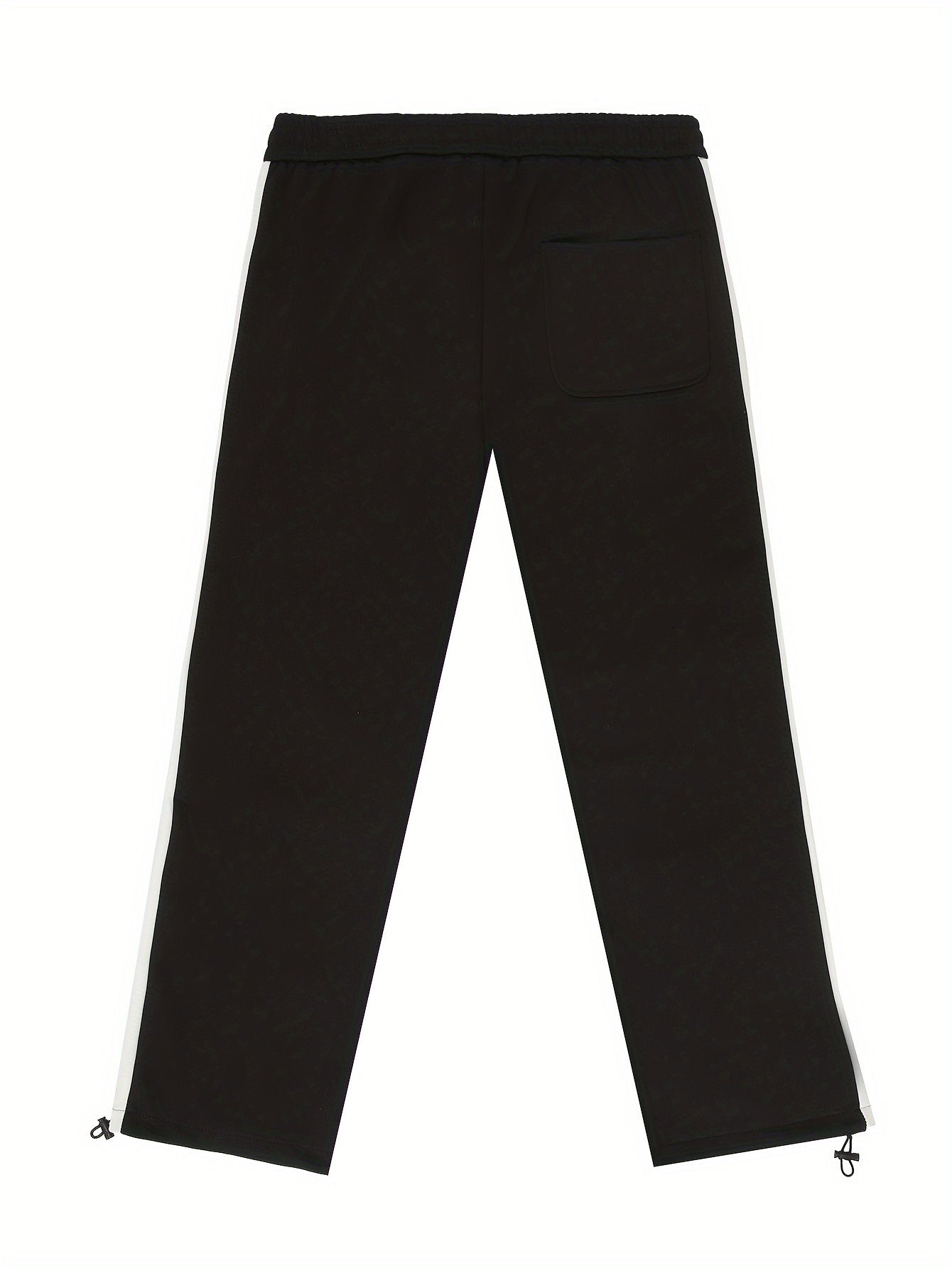 Men's Loose Stripe Pants With Pockets Casual Trousers