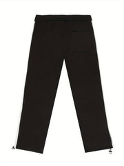 Men's Loose Stripe Pants With Pockets Casual Trousers