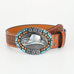 Men's Western Cowboy Buckle Belt Retro Casual Decorative Accessories