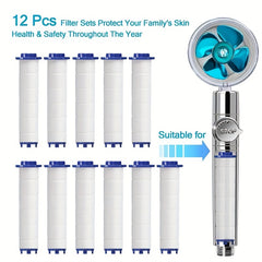12pcs Hard Water Shower Filter for Handheld Shower Head