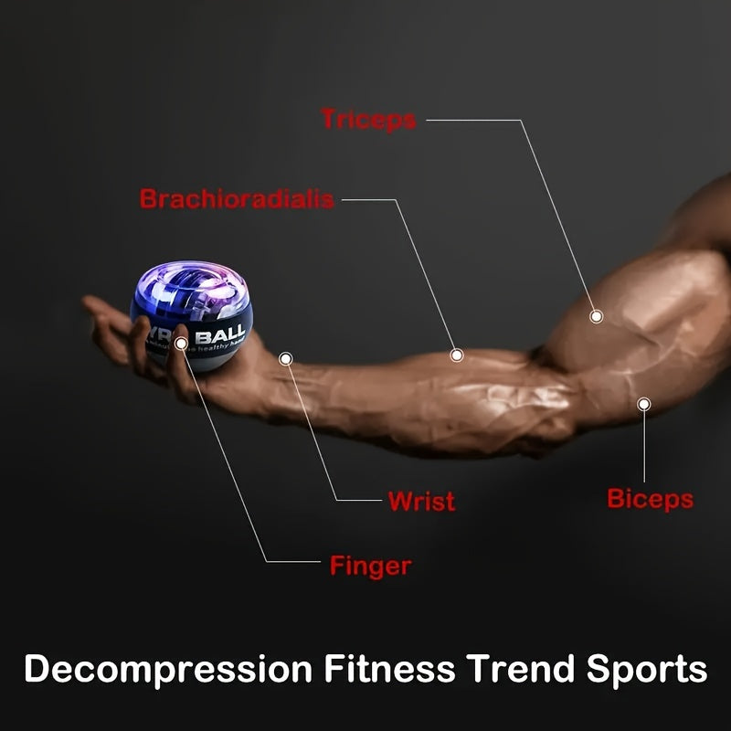 Self Starting Wrist Power Ball Finger Grip Strength Training Device Gyroscope