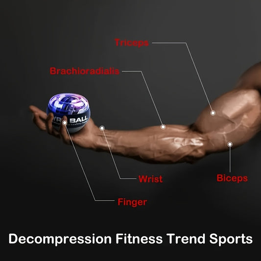 Self Starting Wrist Power Ball Finger Grip Strength Training Device Gyroscope