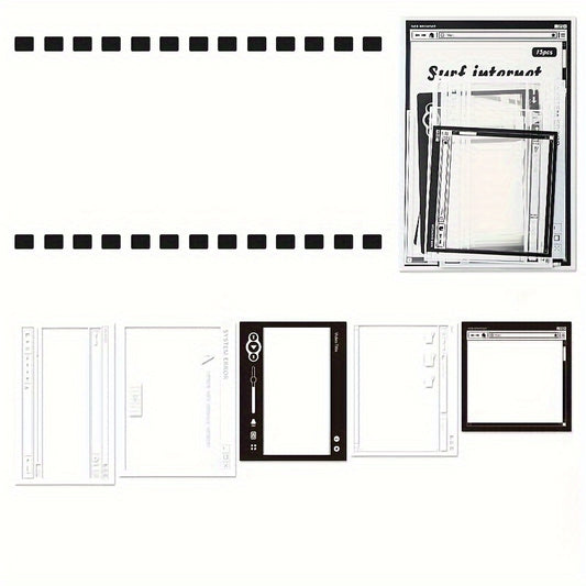 Vintage Inspired Photo Frame Stickers 15 Pack for DIY Craft Projects