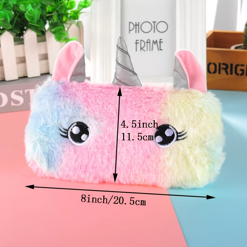 Unicorn Cosmetic Pouch Lipstick Pencil Case For Girls Student Storage Bag