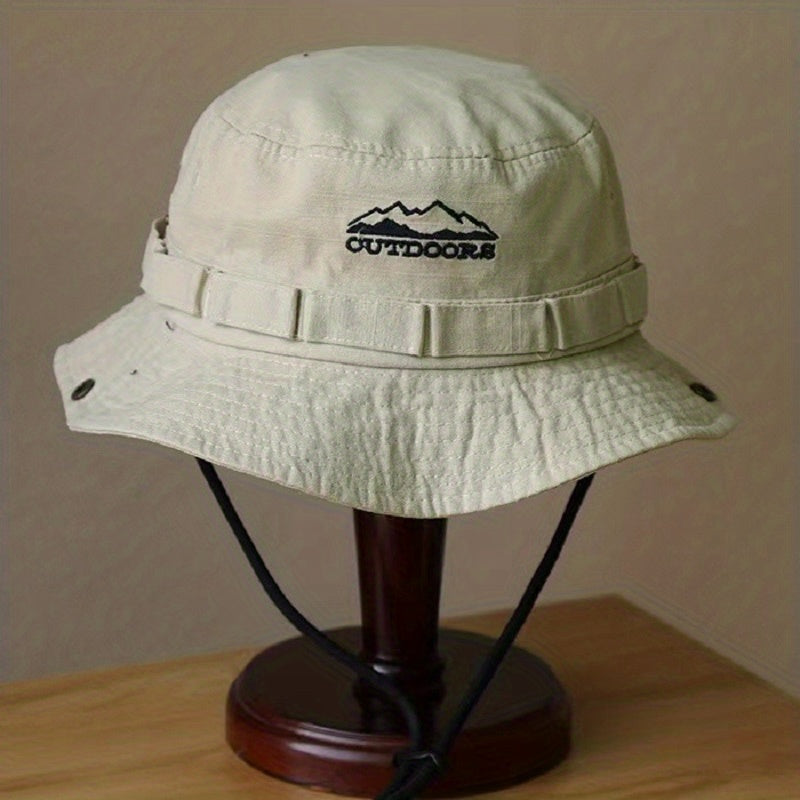 Foldable Outdoor Sunshade Boonie Hat Breathable Cotton Cowboy Hat