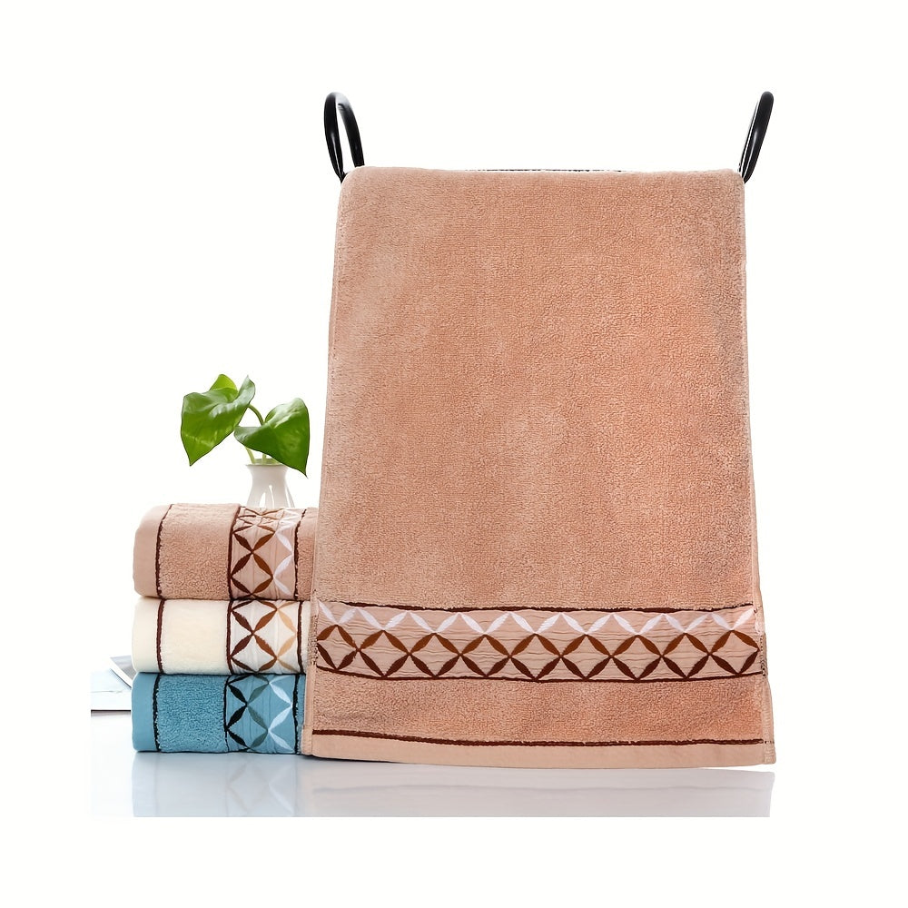 3pcs Embroidered Hand Towel Soft Breathable Face Towel Absorbent Towel
