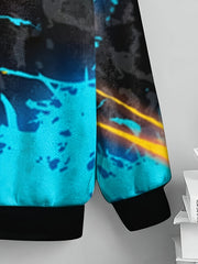 3D Paint Print Boys Sweatshirt Long Sleeve Pullover Top