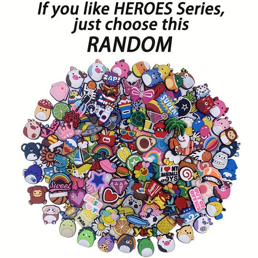 Cartoon Heroes Shoe Charms for Crocs - Party Favors Shoe Decorations