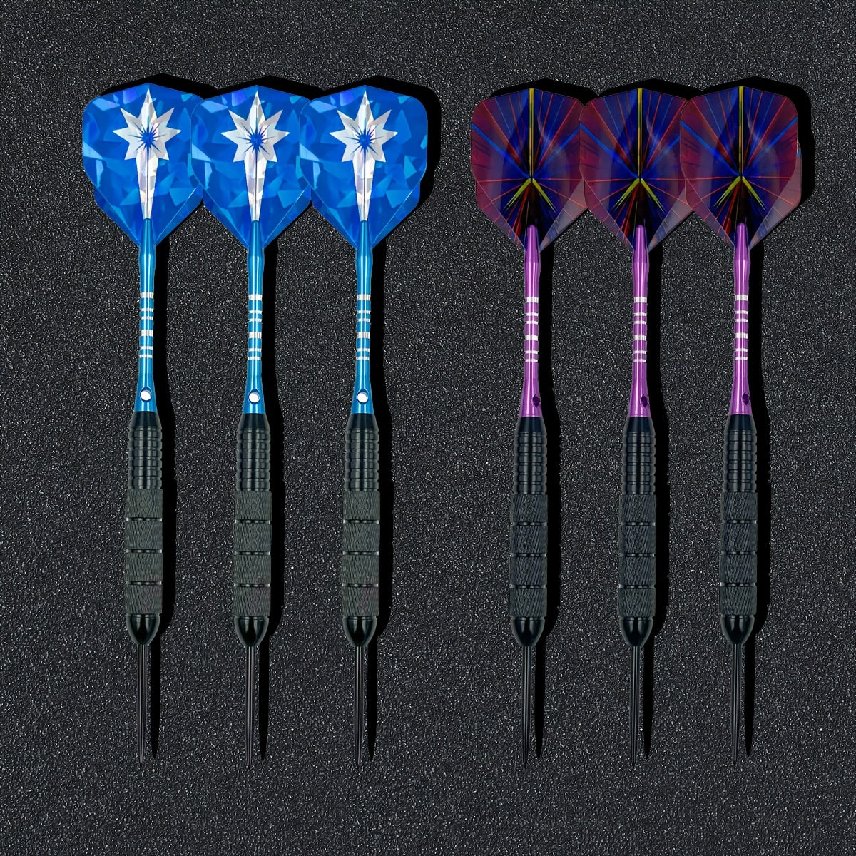 6pcs Professional Metal Tip Darts Set with Extras