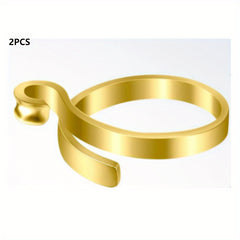 2pcs Open Crochet Ring for Finger Knitting Tools Adjustable Jewelry Accessories
