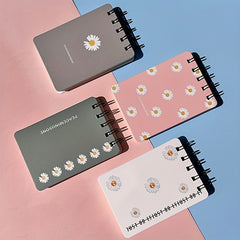 Small Daisies Mini Notebook Coil 7x10cm 100 pages 4 colors Girls Student Gift