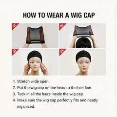 12 Pcs Nylon Wig Caps For Making Wig - Stretchy Stocking Wig Caps
