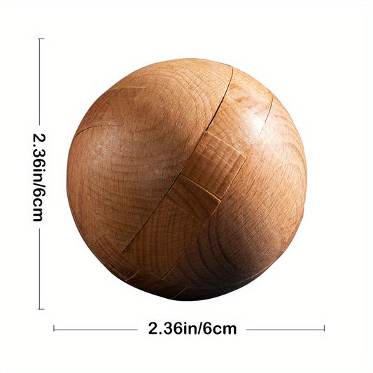 Wooden Kongming Lock Brain Teasers Toy for Adults and Kids