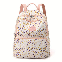 Flower Print Backpack Carry On Travel Bag For Luggage