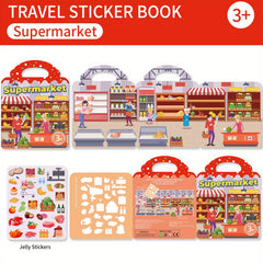 Toddlers Reusable Busy Books with Animal Scenes