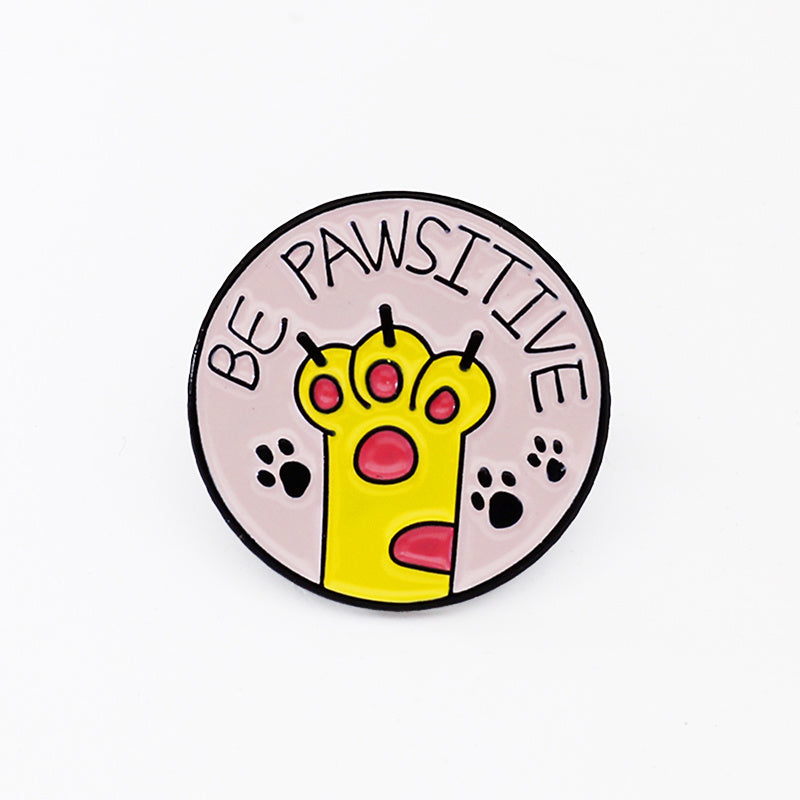 Cartoon Cat And Dog Club Brooch For Men