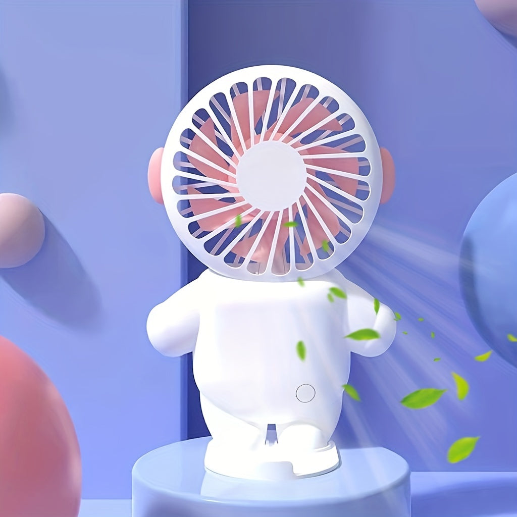 Mini Astronaut USB Fan Rechargeable Portable Personal Travel Handheld Fan