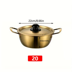 Stainless Steel Pot for Soups, Ramen, Noodles & Hot Pots