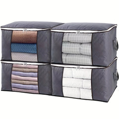 Non Woven Clothes Storage Box With Window & Handles