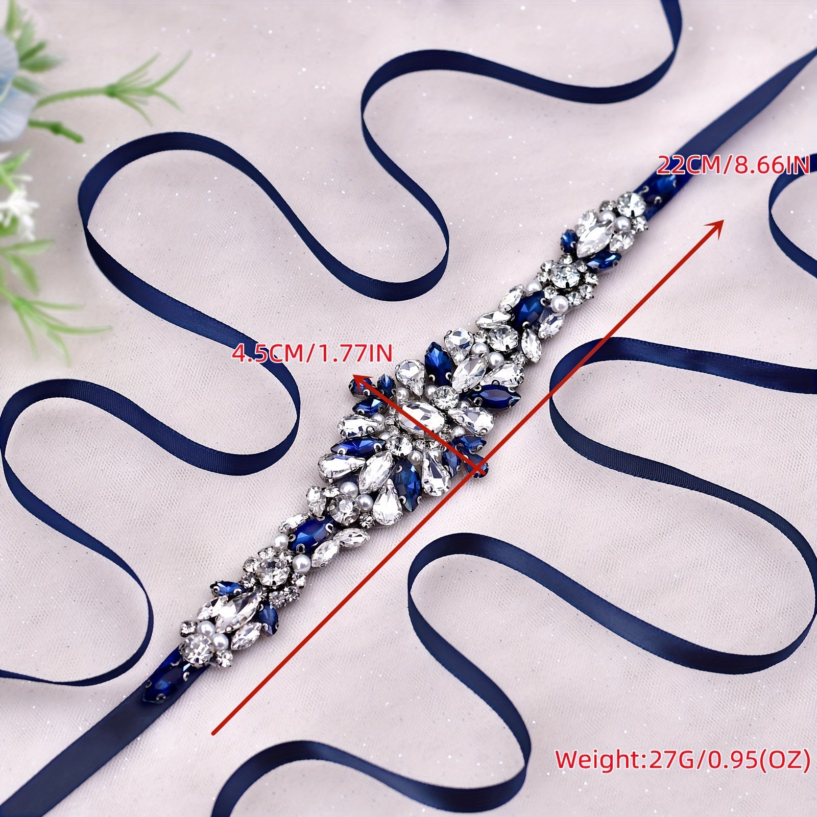 Royal Rhinestone Waist Band Bridal Dress Decoration