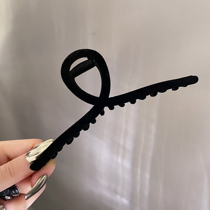 Solid Plush Hair Clip Women's Hair Accessories