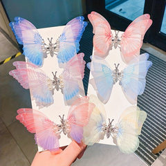 Y2K Gradient Butterfly Hair Clip for Women Girls