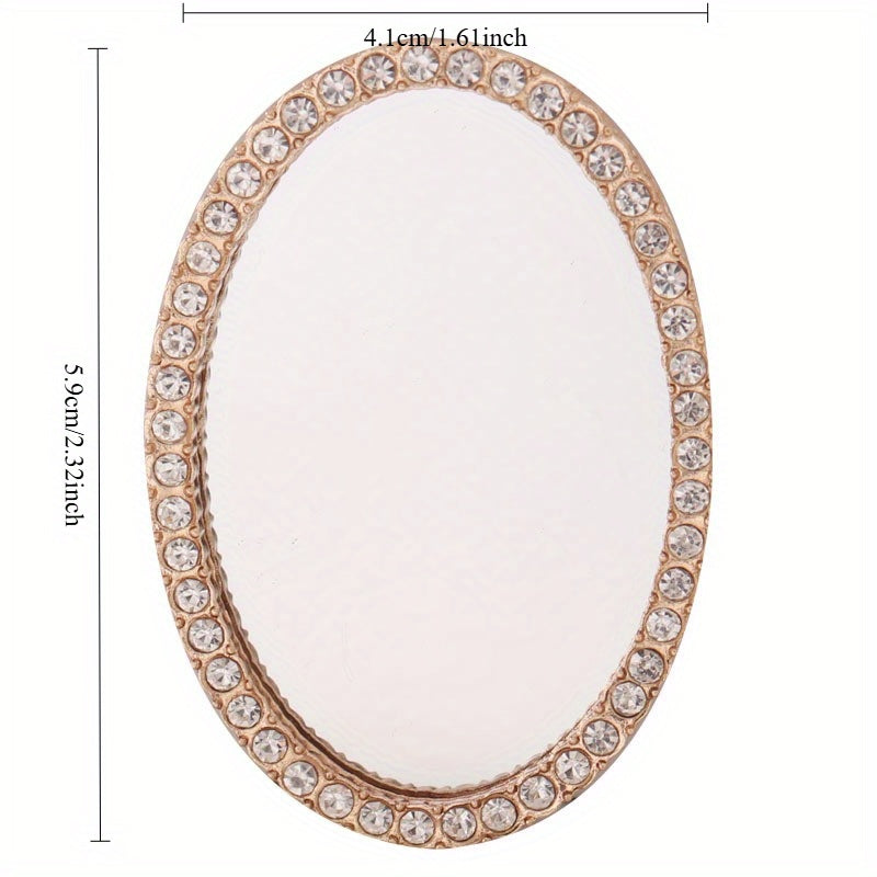 1:12 Makeup Mirror with Pearl Trimmed Frame for OB11 Dollhouse