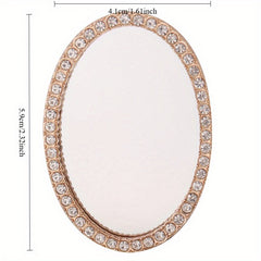 1:12 Makeup Mirror with Pearl Trimmed Frame for OB11 Dollhouse