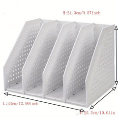 Desktop Book Stand Storage Organizer for Office Supplies