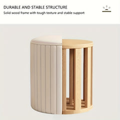 Light Tea Table Stool Italian Makeup Round Stool Small Household Footrest Stool