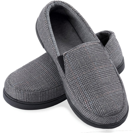 Men's Lightweight Memory Foam House Slipper Cozy Closed Back Indoor Outdoor