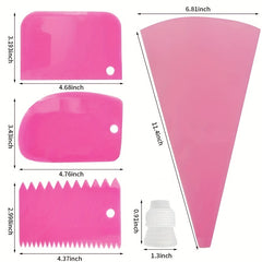 21pcs Piping Bags And Tips Set - Reusable Silicone Pastry Bag With Stainless Ste