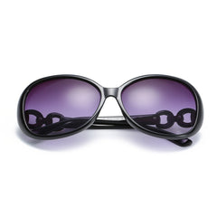 Vintage Oval Thick Frame Sunglasses Women UV400 Sun Glasses
