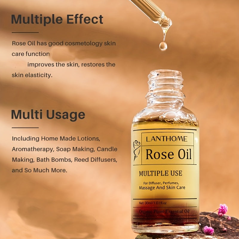 Moisturizing Rose Essential Oils Unisex Face with Plant Herbal Specimens