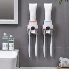 Automatic Toothpaste Squeezer Toothbrush Holder Wall mounted Lazy