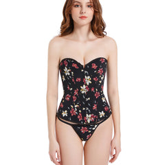 Women's Regency Corset Costume Belt Waist Teddy Tie Push Up Vest