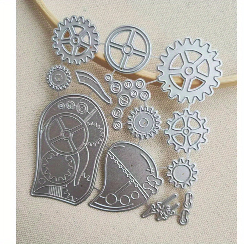Steampunk Gear Heart Die Cuts for Card Making Scrapbooking DIY Crafts
